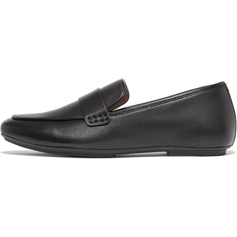 image:imageFitFlop Womens Delicato Soft Leather LoafersBlack