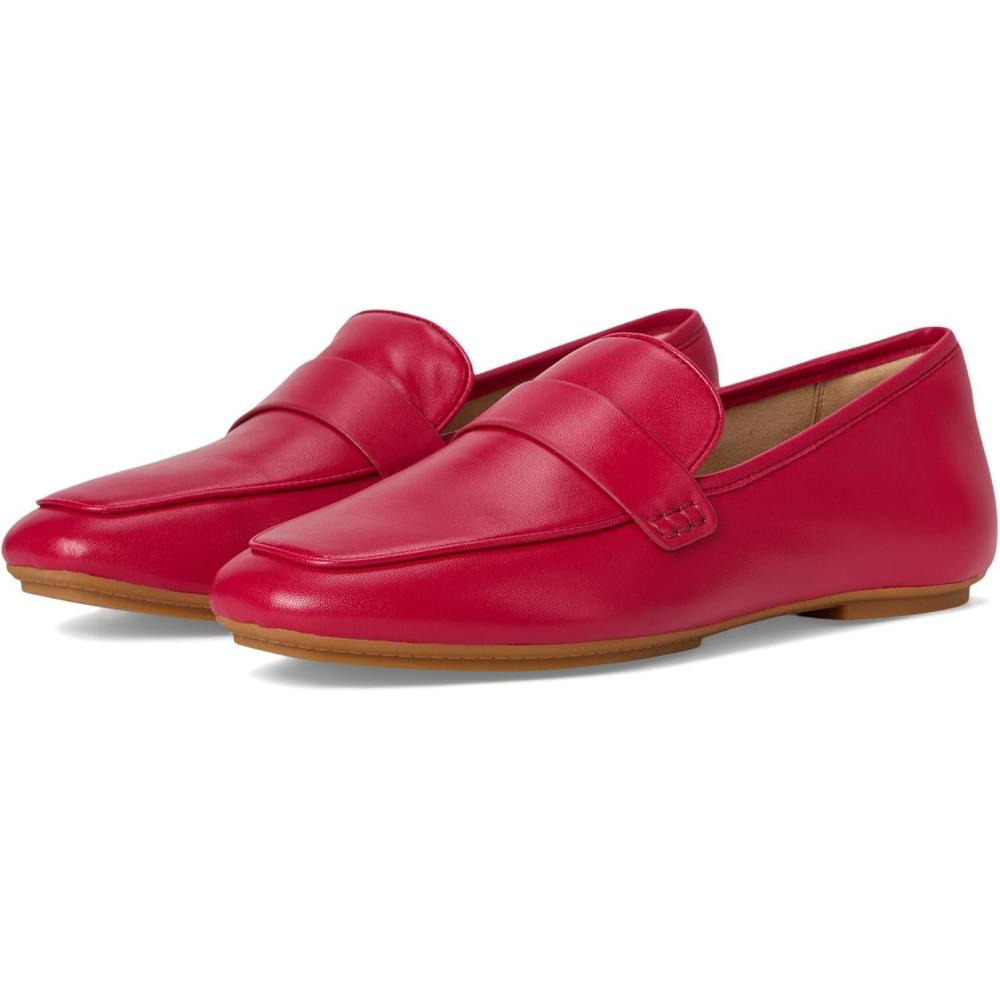 image:imageFitFlop Womens Delicato Soft Leather LoafersRedberry