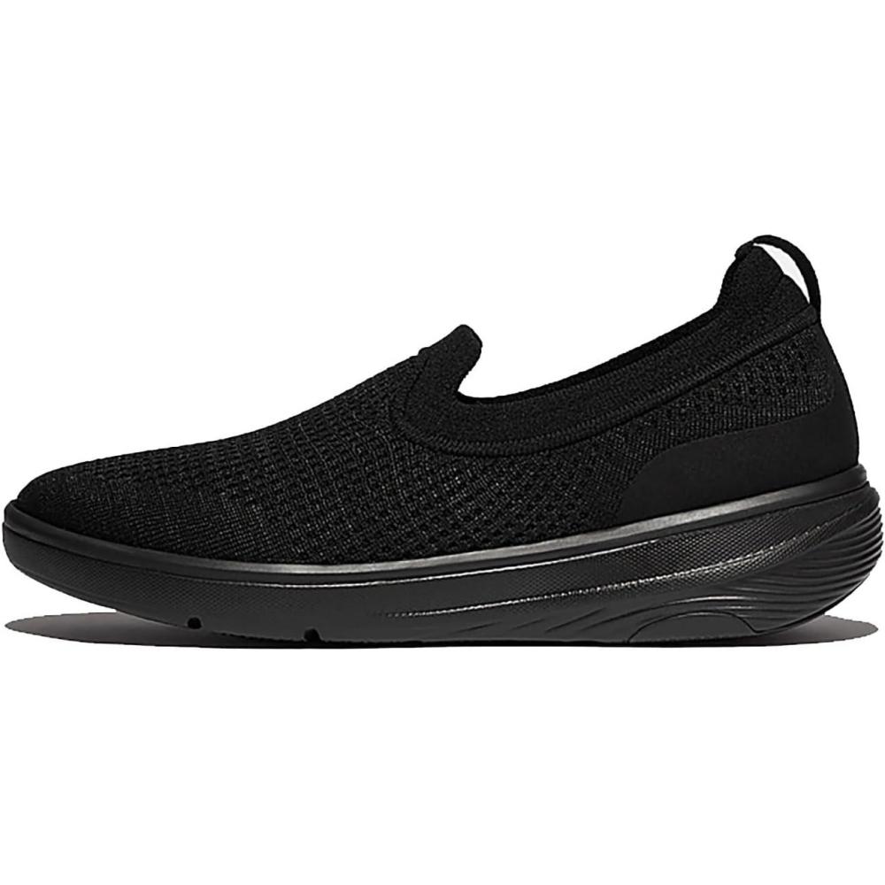 image:imageFitFlop Womens Superq Knit Slipons SneakerAll Black
