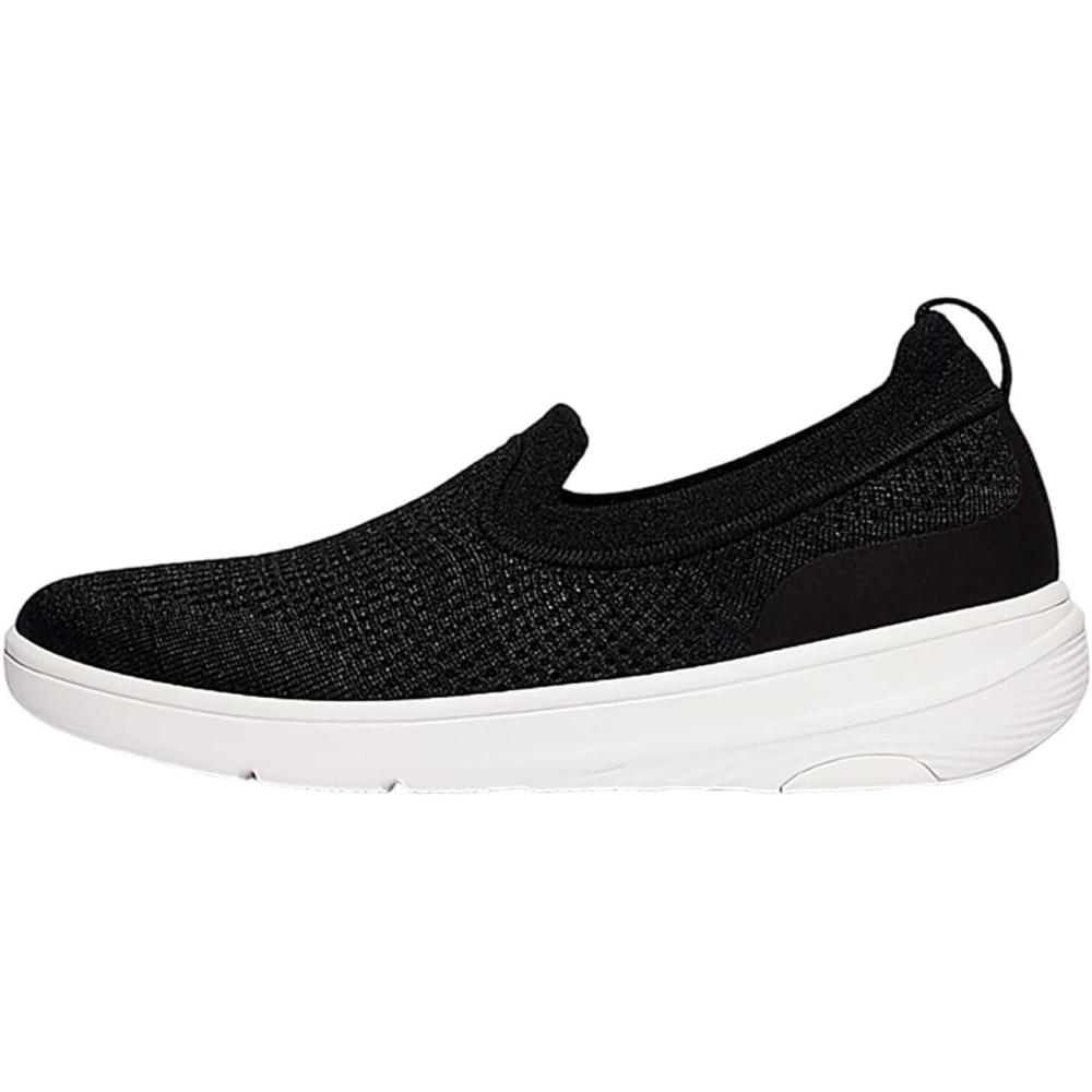 image:imageFitFlop Womens Superq Knit Slipons SneakerBlack