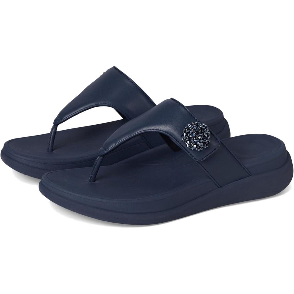 image:imageFitFlop womens Fmode Go Beadiebutton Adj Flatform ToePost SandalsNavy