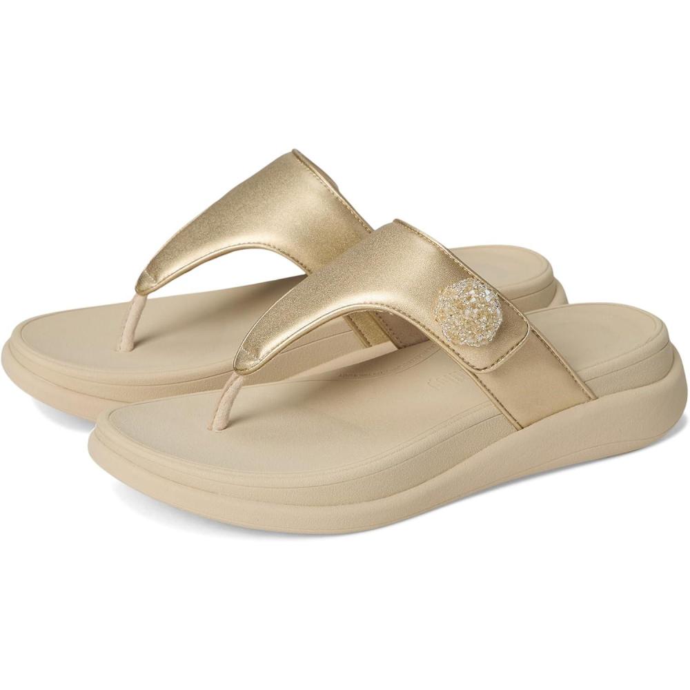 image:imageFitFlop womens Fmode Go Beadiebutton Adj Flatform ToePost SandalsPlatino