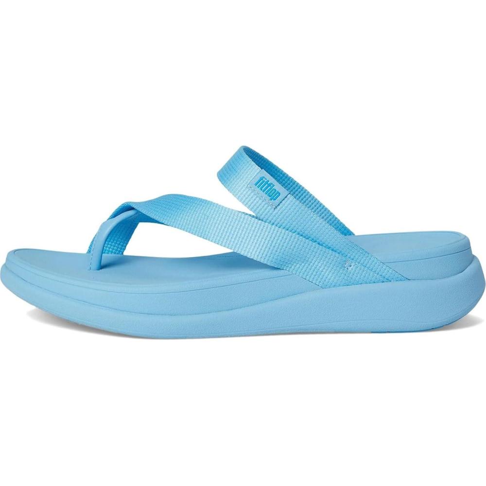 image:imageFitFlop womens Fmode Go Webbing Flatform Sling Toepost SandalsBondi Blue