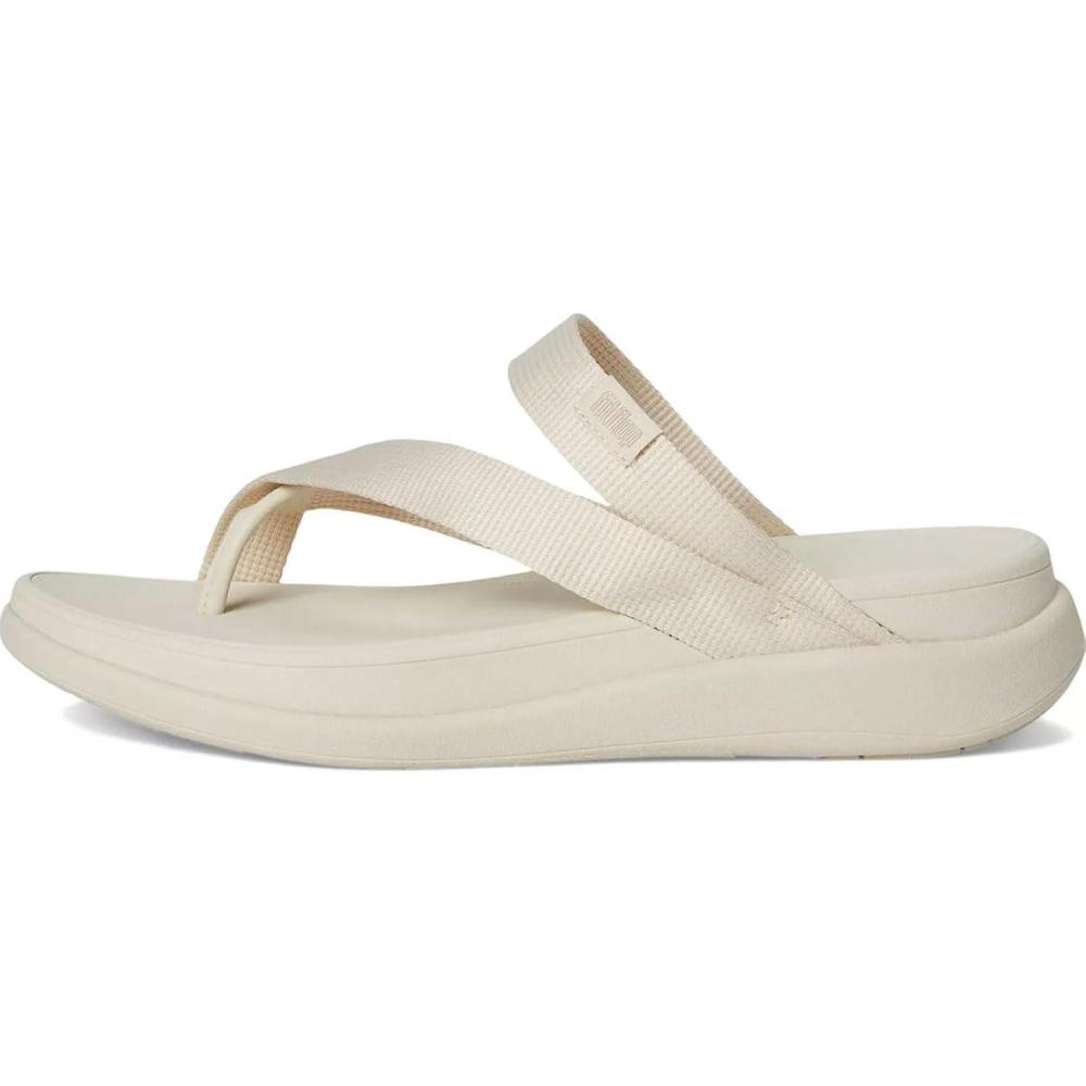 image:imageFitFlop womens Fmode Go Webbing Flatform Sling Toepost SandalsParis Beige