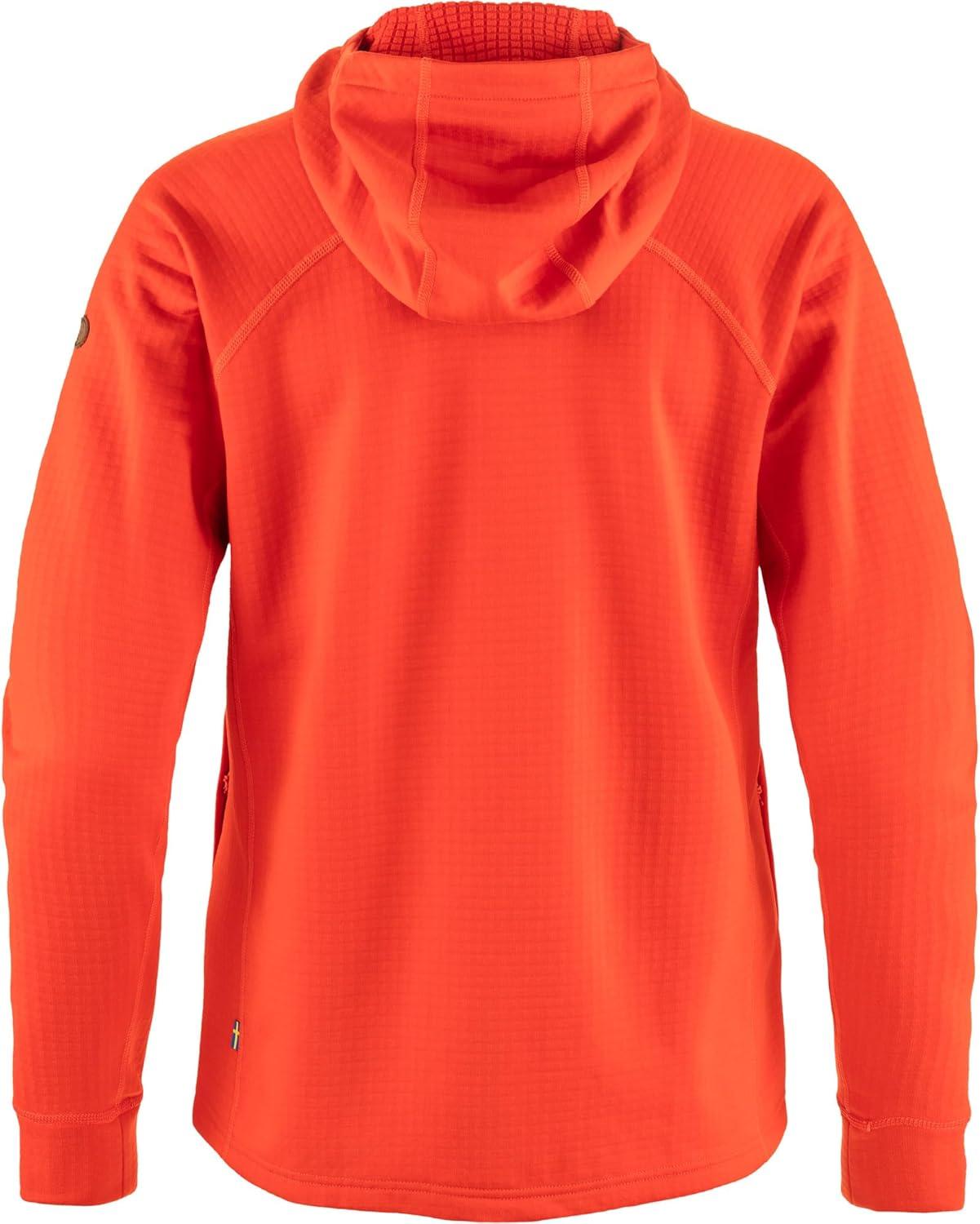 image:imageFjllrven Abisko Grid Womens Fleece HoodieFlame Orange