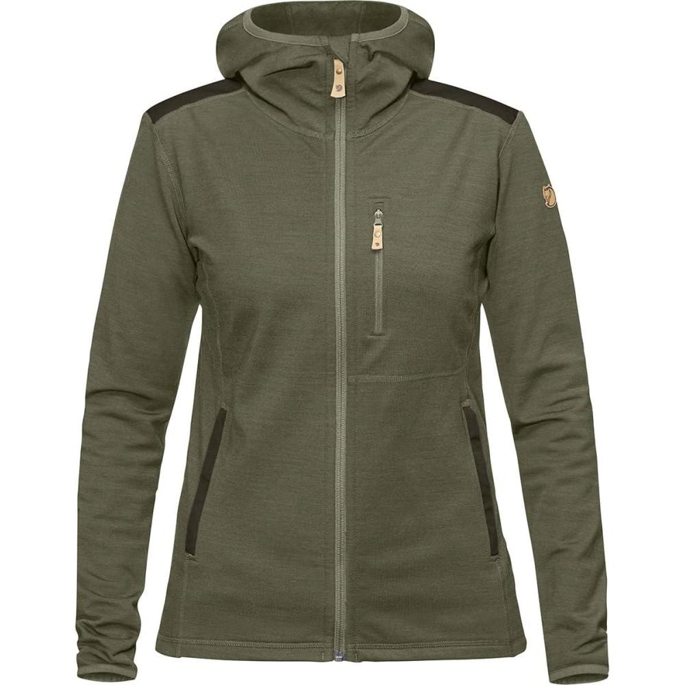 image:imageFjllrven Keb Fleece HoodieLaurel GreenDeep Forest