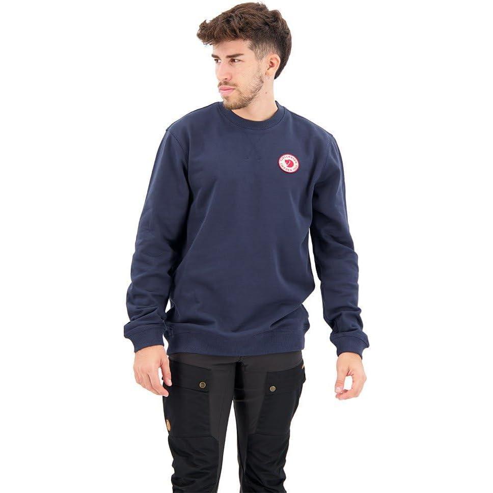image:imageFjllrven unisexadult 1960 Logo Badge SweaterDark Navy