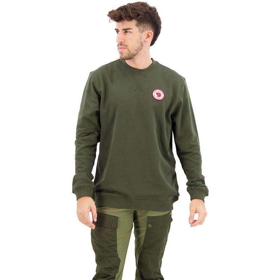 image:imageFjllrven unisexadult 1960 Logo Badge SweaterDeep Forest