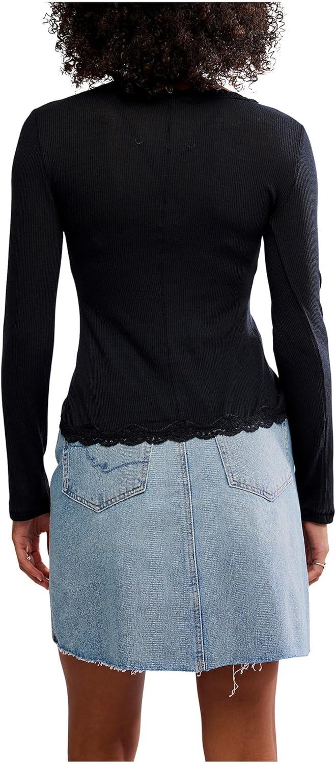 image:imageFree People Womens Big Love Rib CardiBlack
