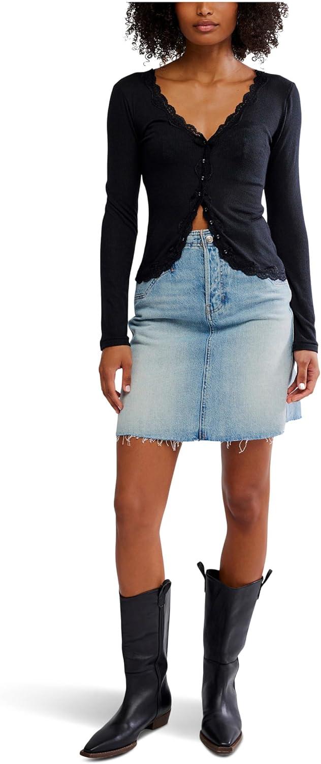image:imageFree People Womens Big Love Rib CardiBlack