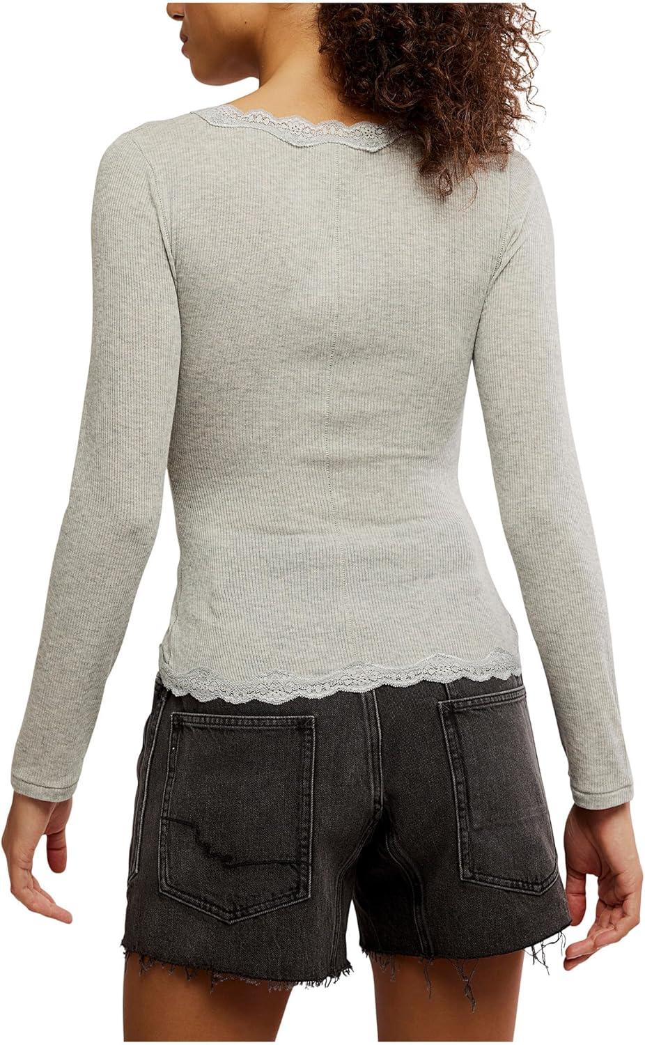 image:imageFree People Womens Big Love Rib CardiHeather Grey