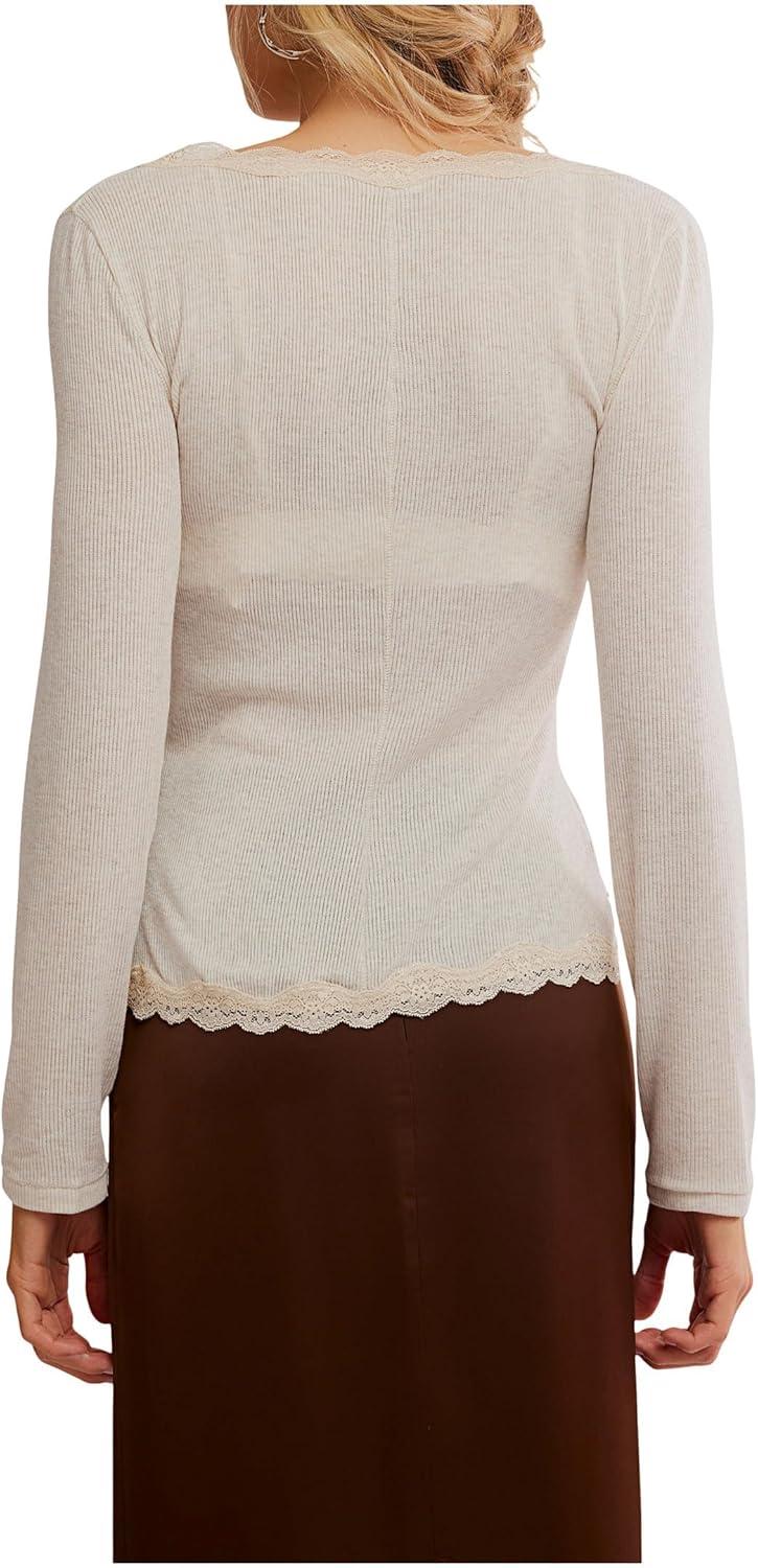 image:imageFree People Womens Big Love Rib CardiOatmeal Heather