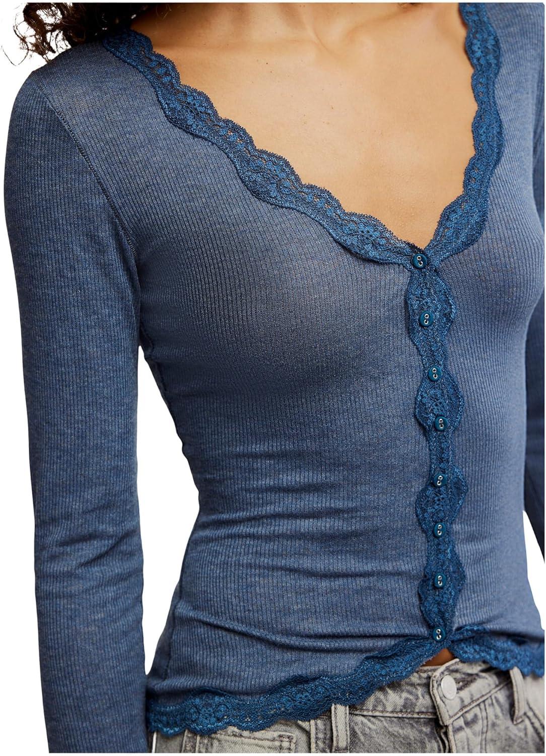 image:imageFree People Womens Big Love Rib CardiOcean Heather