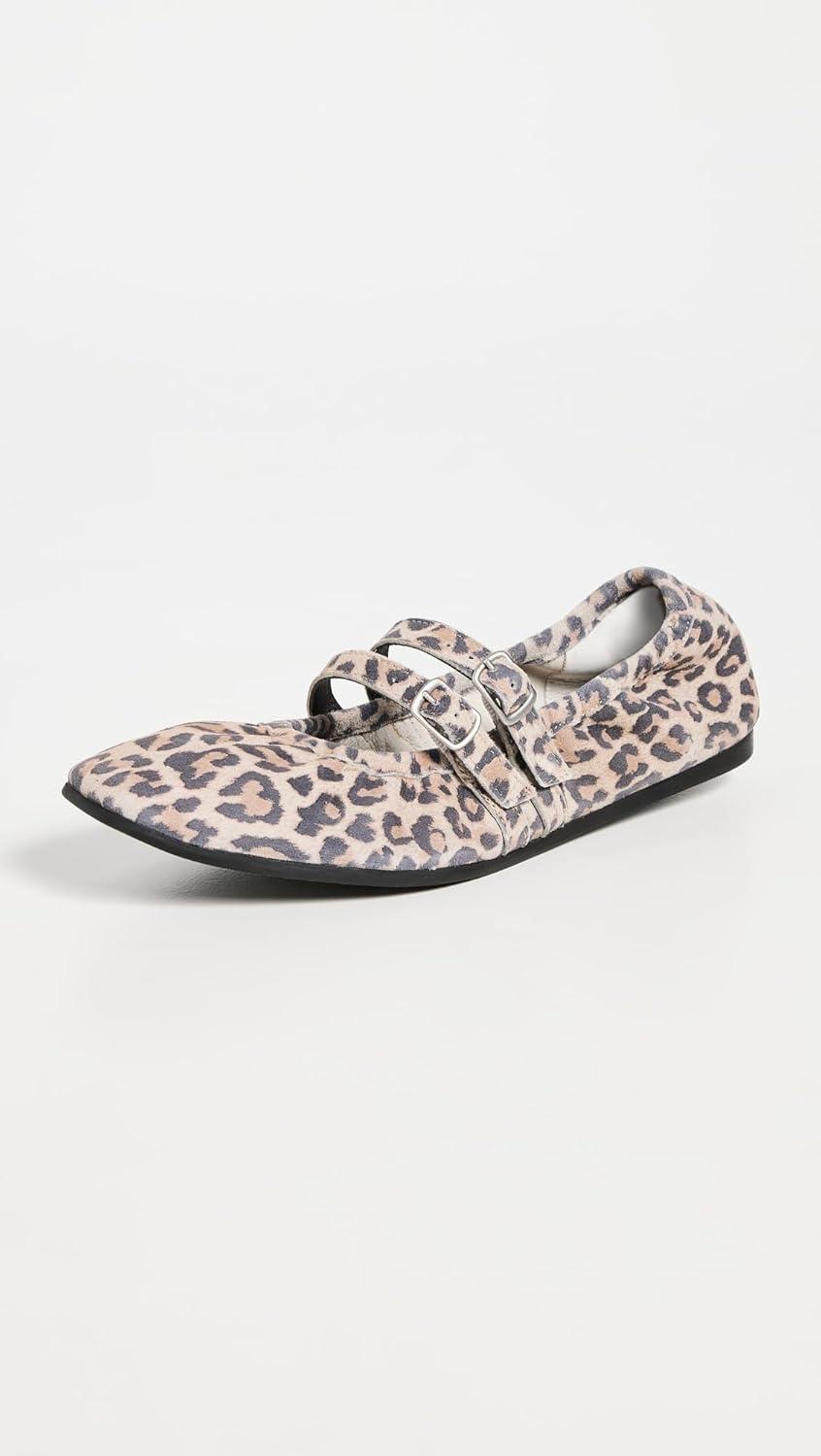 image:imageFree People Womens Gemini Ballet FlatLeopard Suede