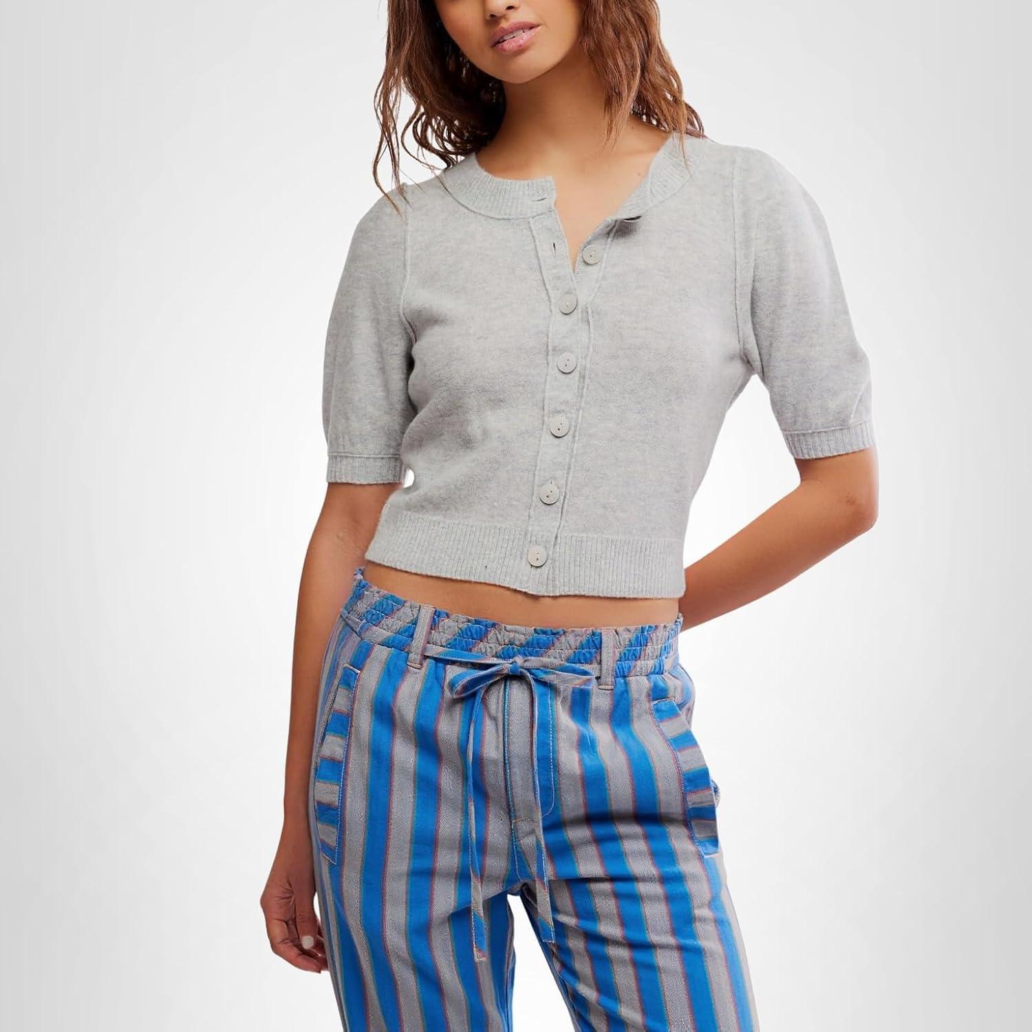 image:imageFree People Womens Isla Solid CardiMineral Grey