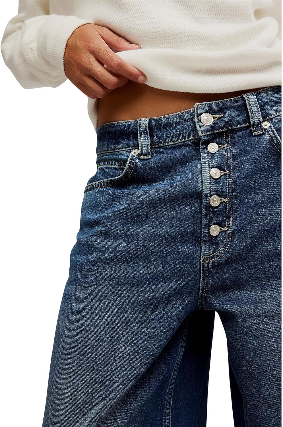 image:imageFree People Womens Nia Boyfriend JeansIn Too Deep