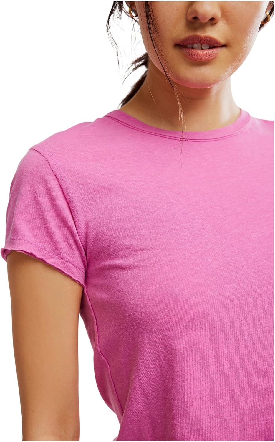 image:imageFree People Womens Nova TeeHibiscus Pink