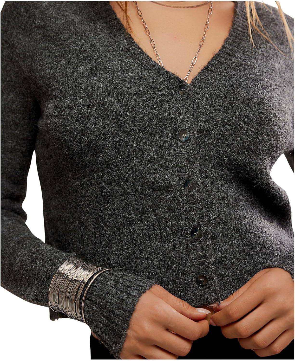 image:imageFree People Womens School Girl CardiCharcoal Heather