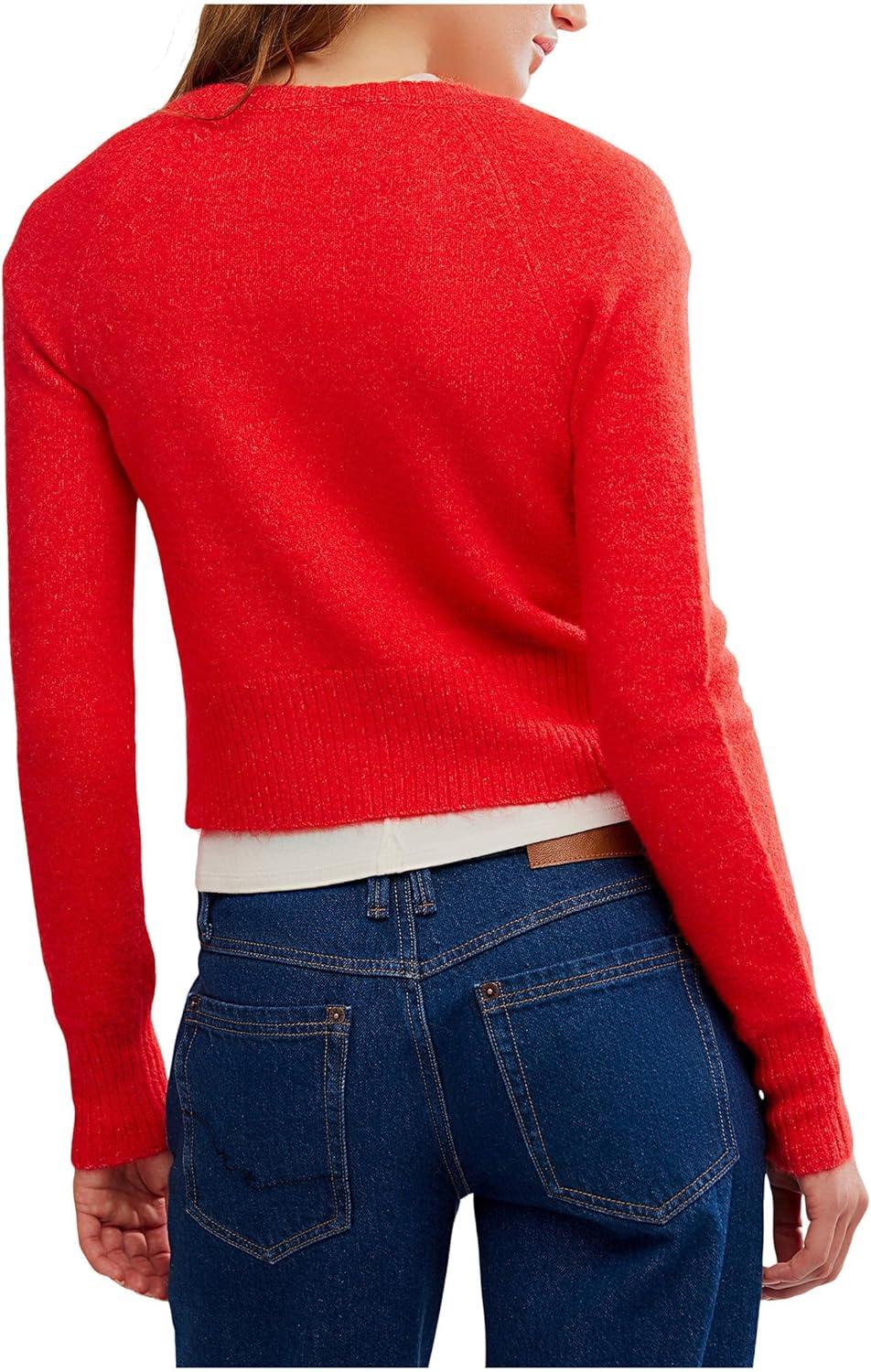 image:imageFree People Womens School Girl CardiCherry Pop Melange