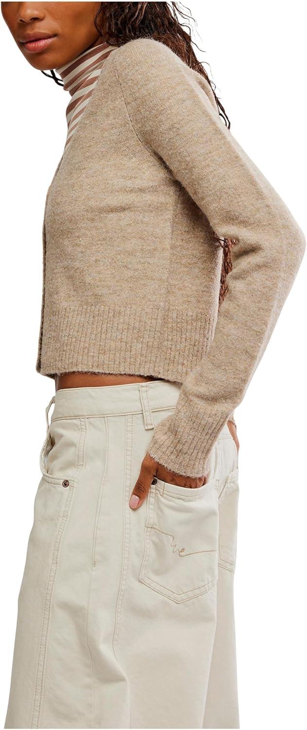 image:imageFree People Womens School Girl CardiFeather Grey Melange