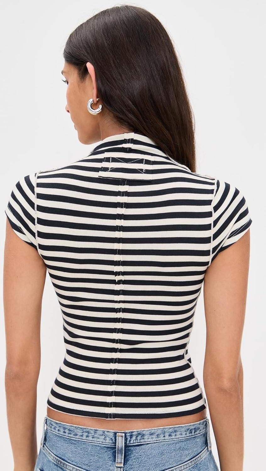 image:imageFree People Womens We The Free Lola Striped TeeBw Stripe