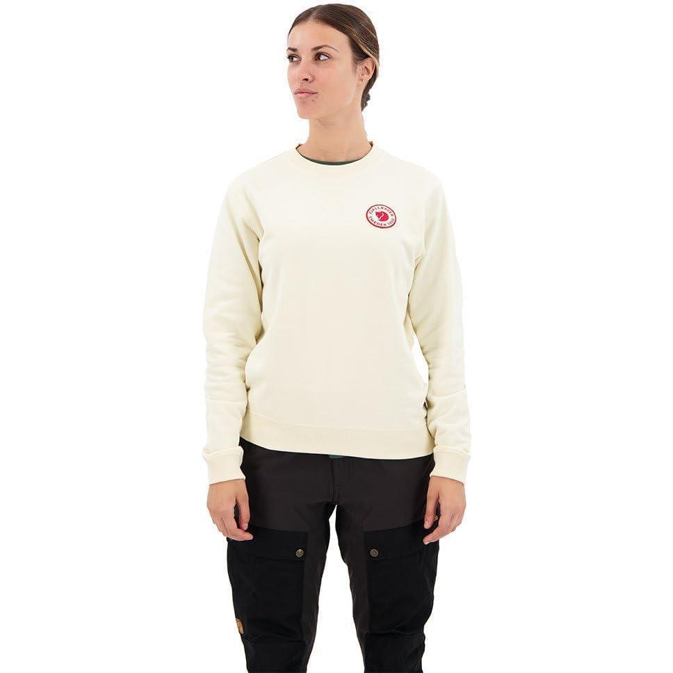 image:imageFjllrven Womens 1960 Logo Badge SweaterChalk White