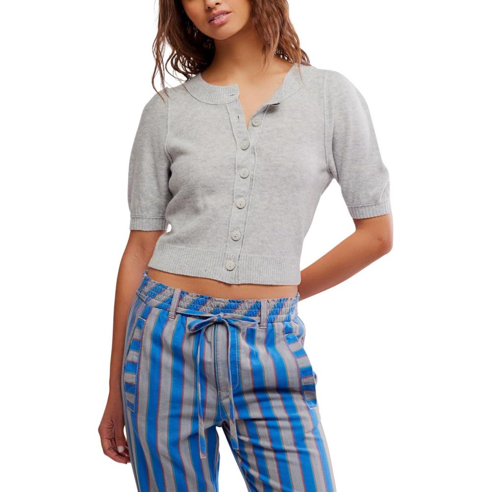 image:imageFree People Womens Isla Solid CardiMineral Grey