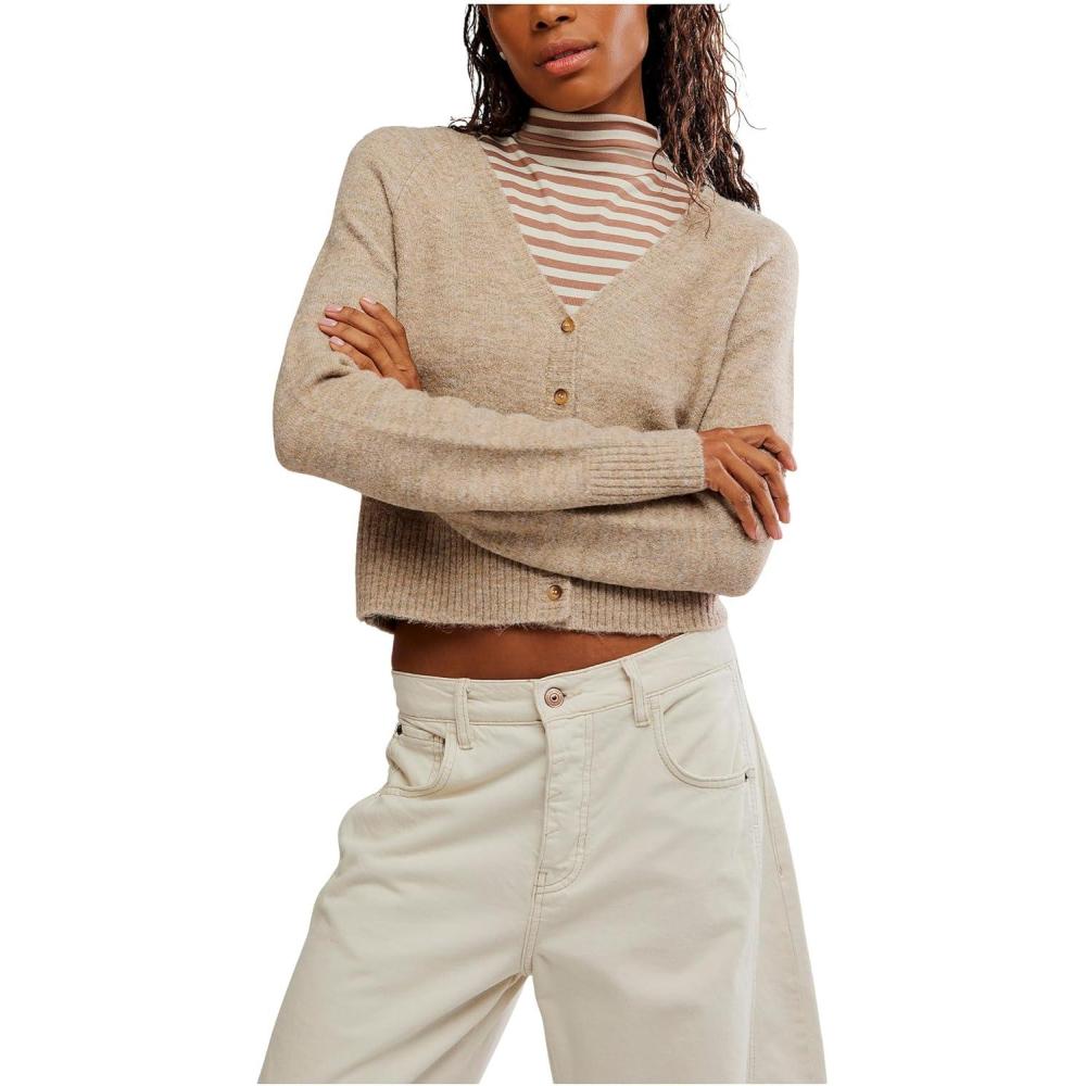 image:imageFree People Womens School Girl CardiFeather Grey Melange