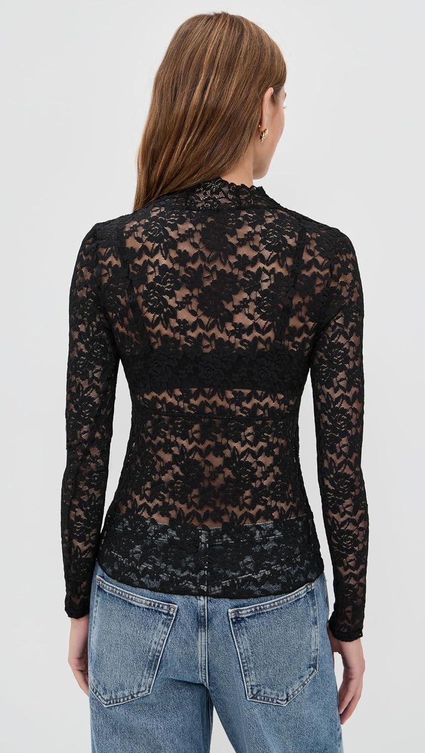 image:imageFree People Womens All Day Lace Long SleeveBlack
