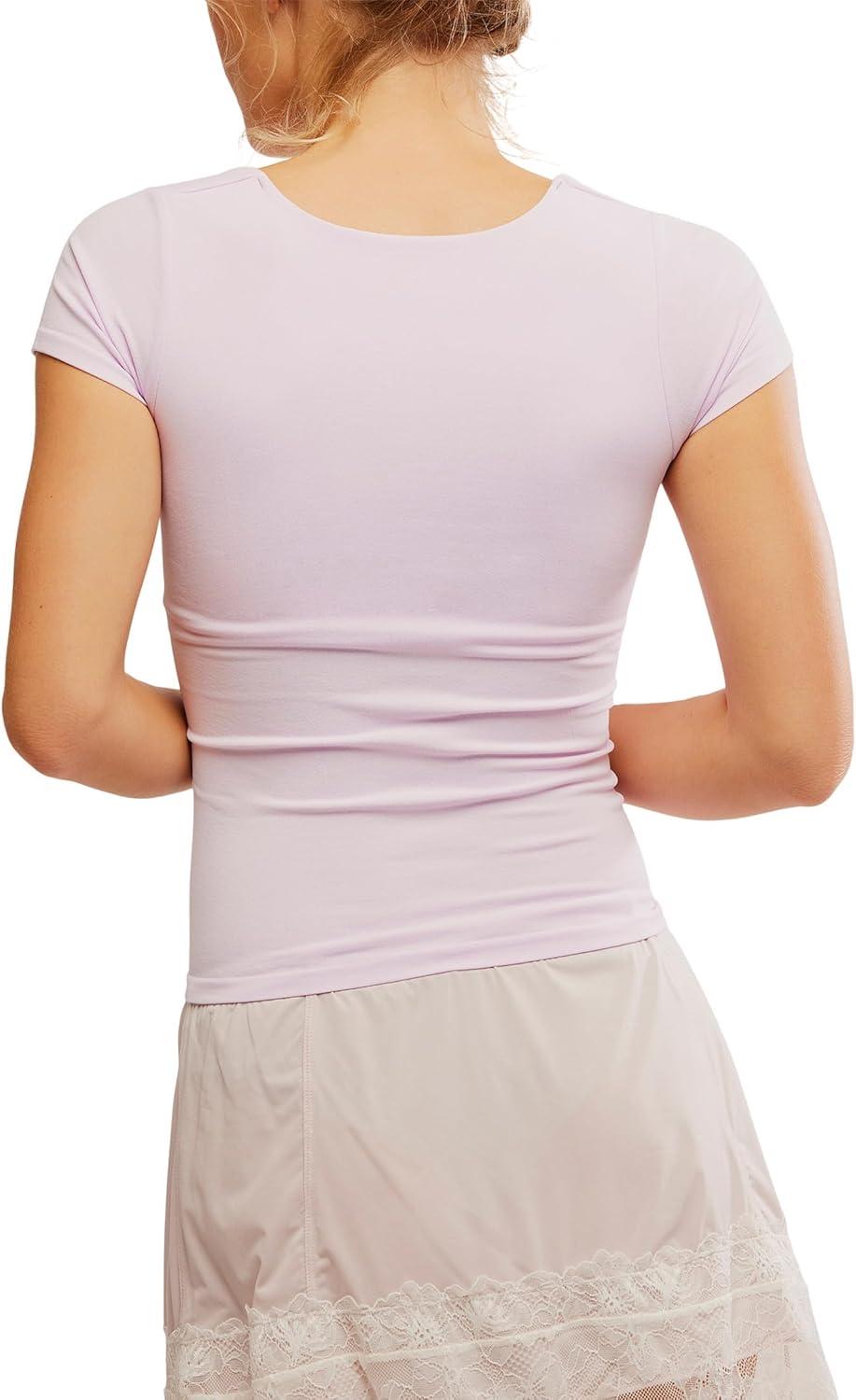 image:imageFree People Womens Clean Lines Baby TeeFalling Petal