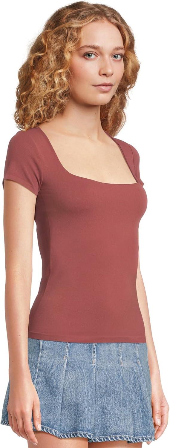 image:imageFree People Womens Clean Lines Baby TeeNutmeg