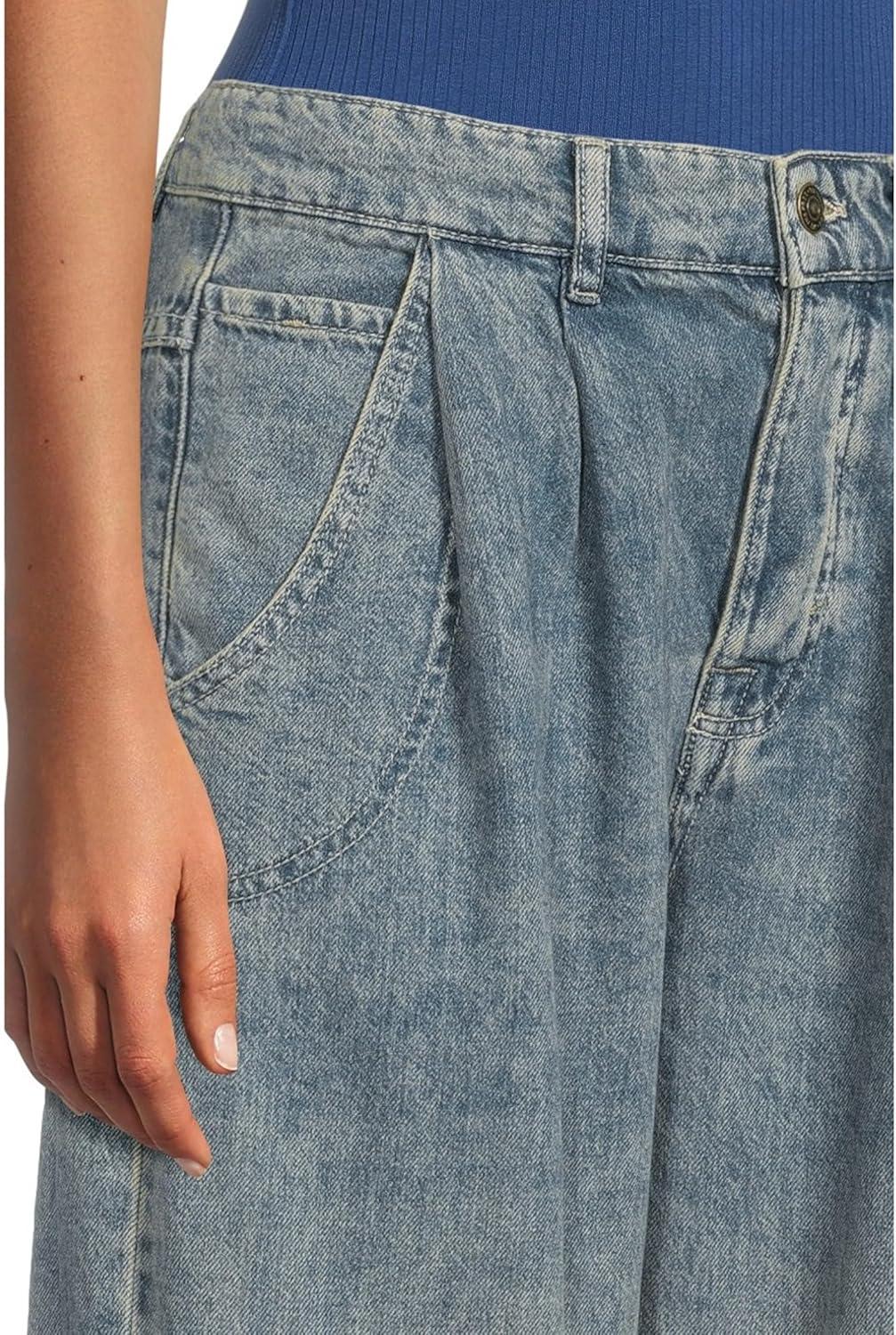 image:imageFree People Womens Heartland Baggy JeansCreekstone