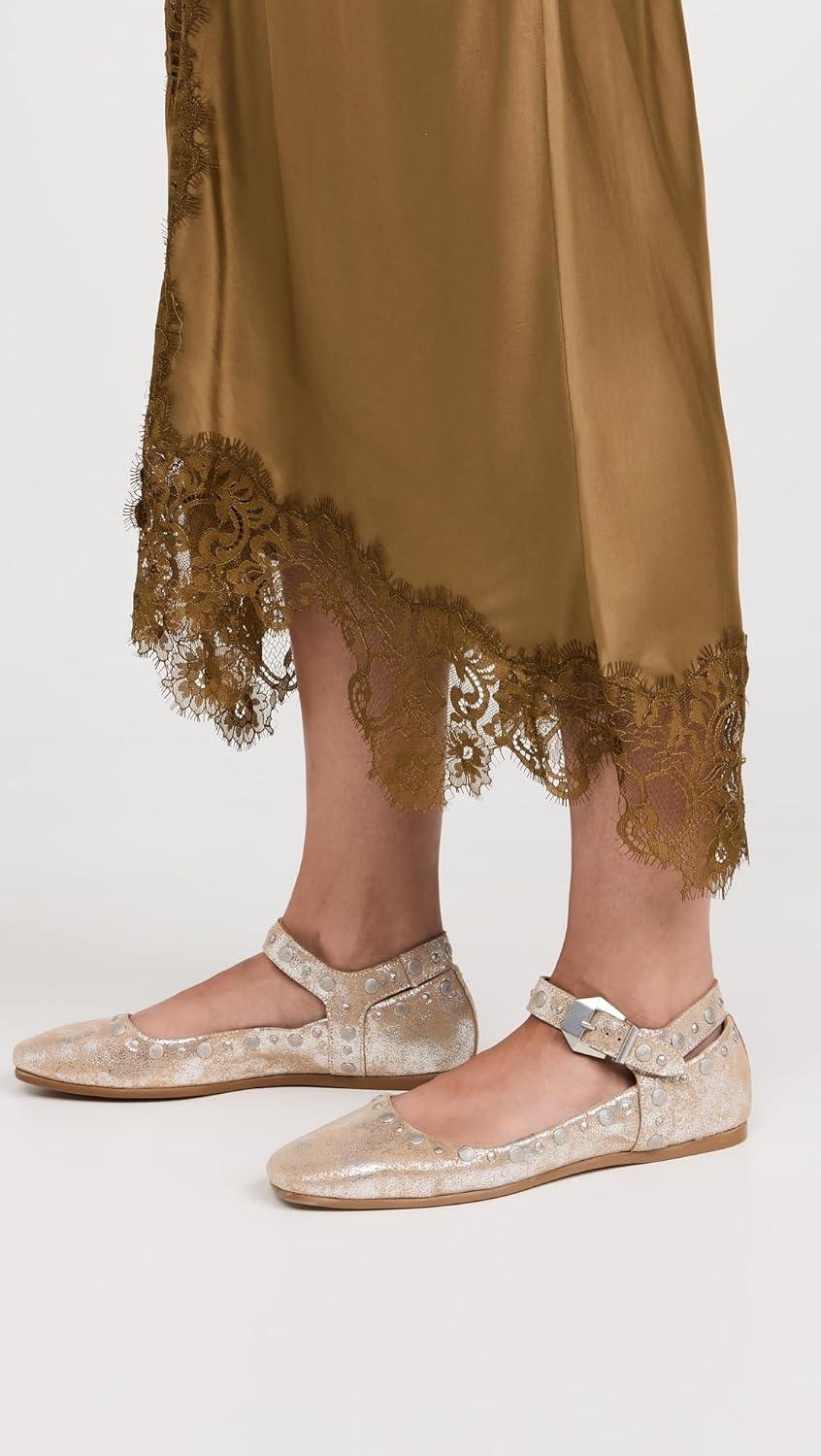 image:imageFree People Womens Mystic Mary Jane Flat ContemporaryChampagne
