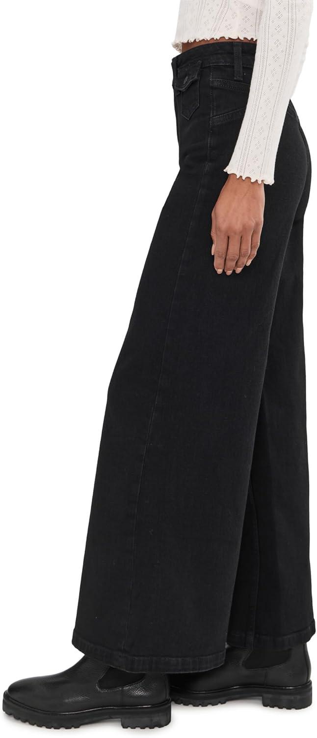 image:imageFree People Womens We The Free Kellee HighRise Palazzo JeansBlack Eyeliner
