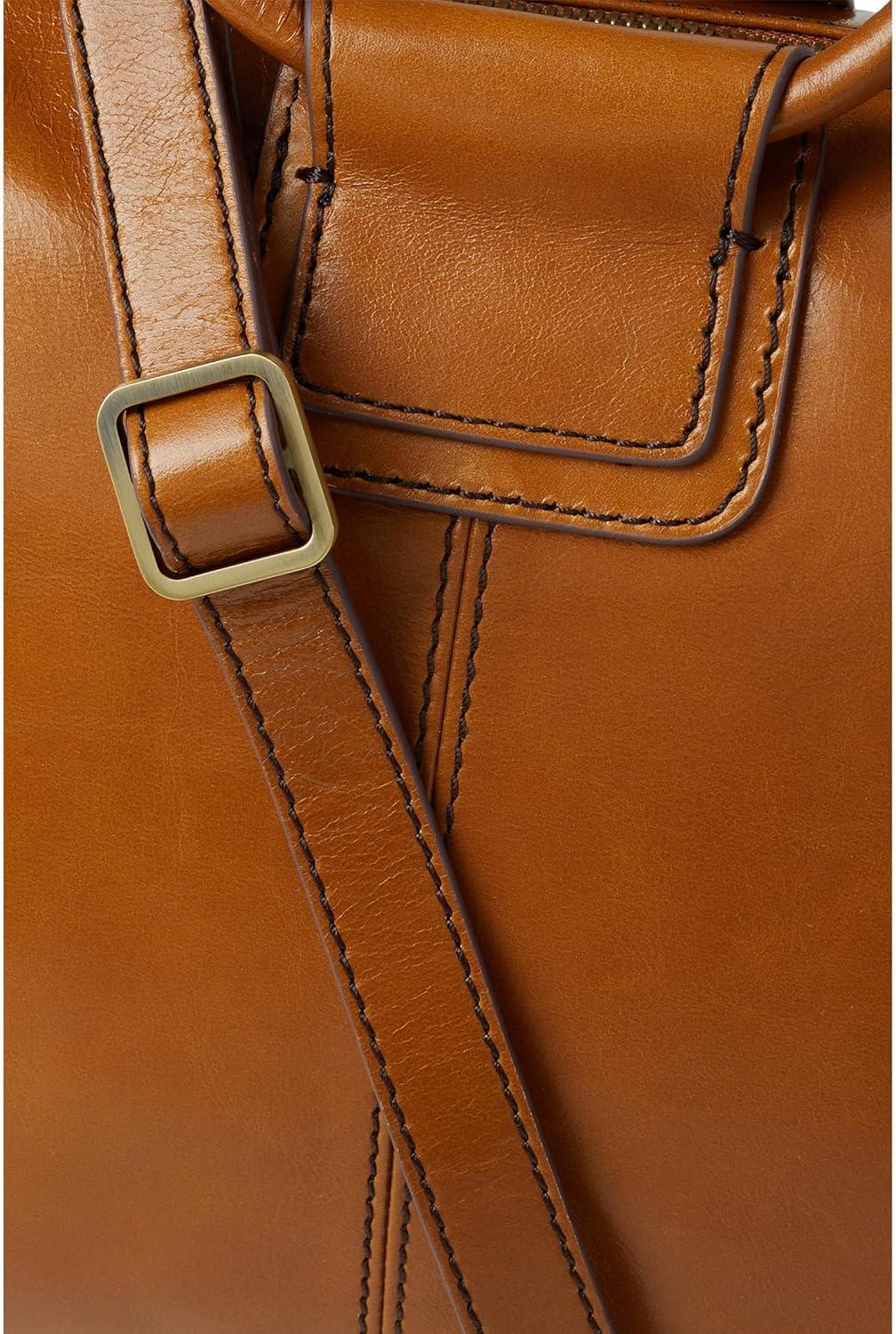 image:imageHOBO Sheila Medium Leather Satchel Crossbody Bag for Women with Top HandleTruffle