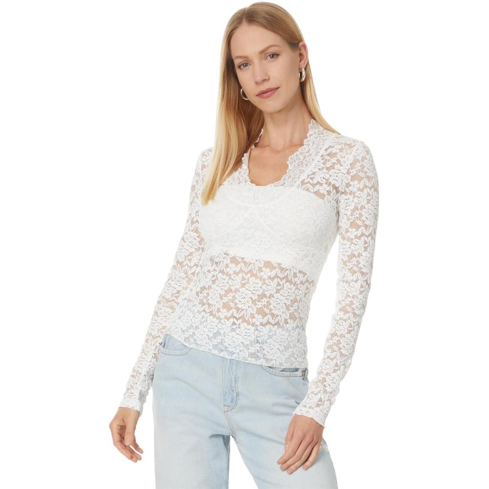 image:imageFree People Womens All Day Lace Long SleeveIvory