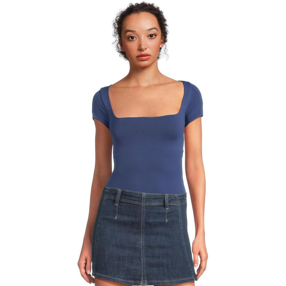 image:imageFree People Womens Clean Lines Baby TeeIndigo Pura