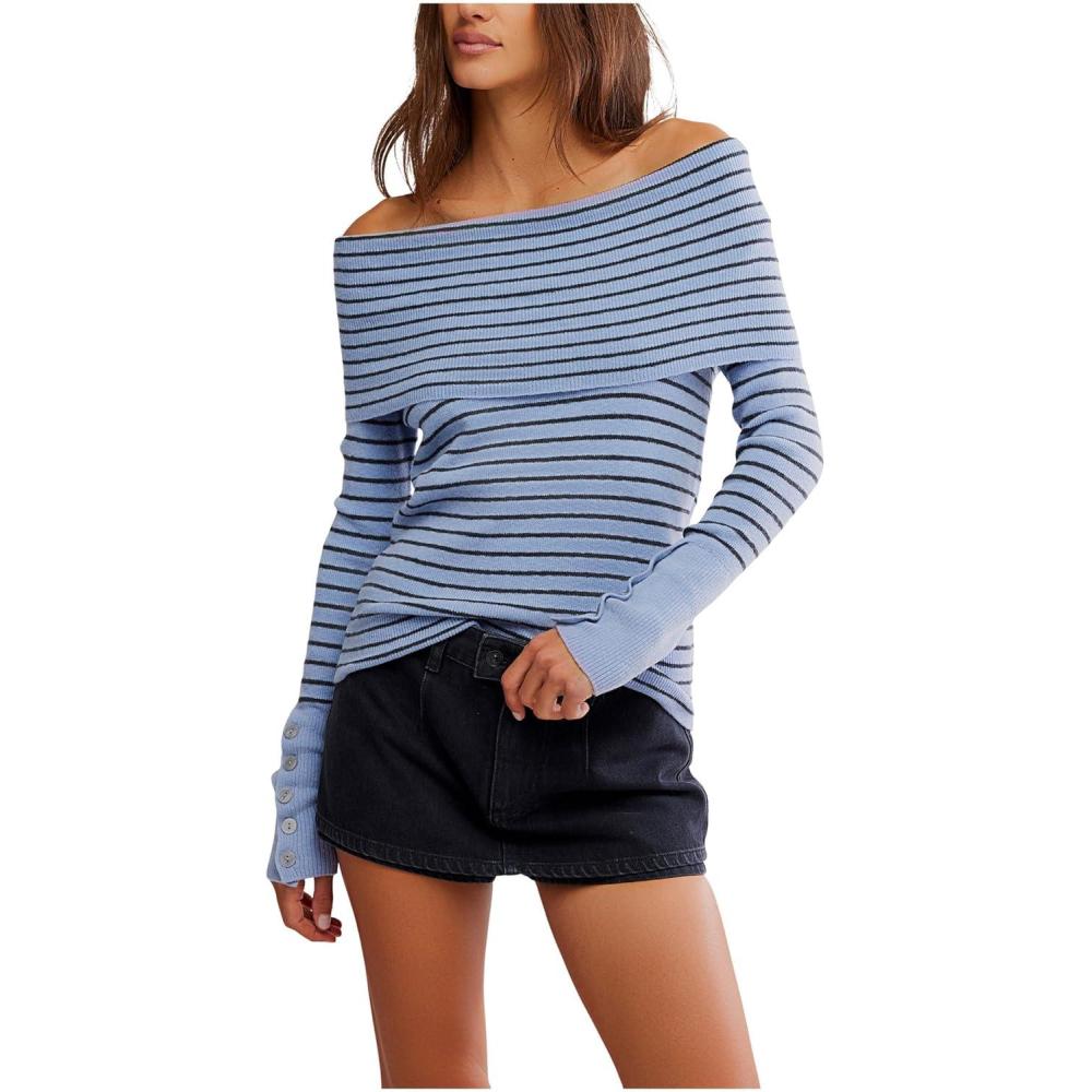 image:imageFree People Womens Evergreen Sweater Peri Combo