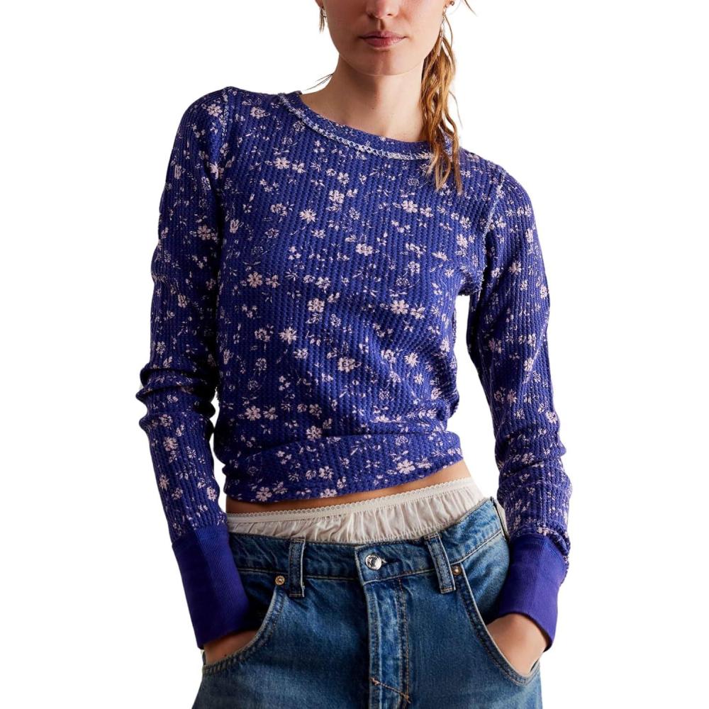 image:imageFree People Womens Pretty Little ThermalNavy Combo