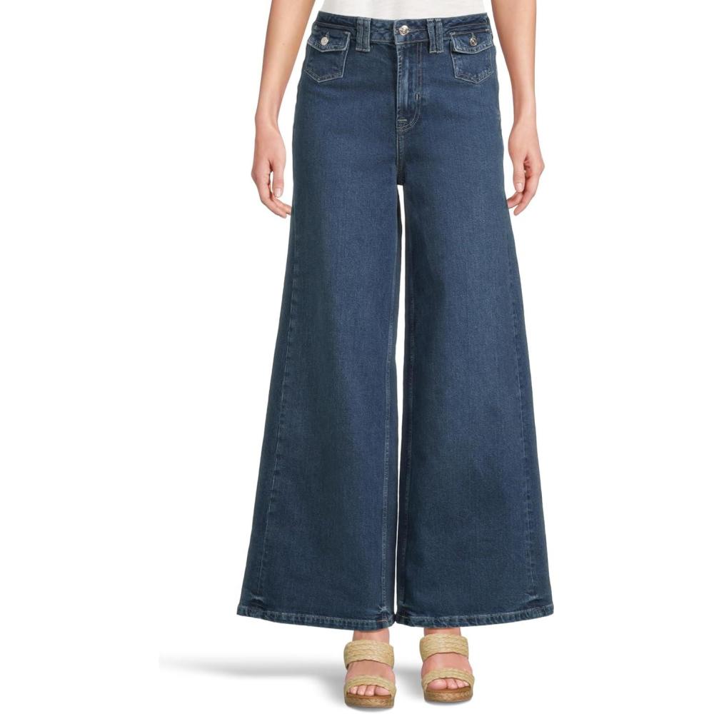 image:imageFree People Womens We The Free Kellee HighRise Palazzo JeansBlue Night