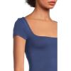 Free People Women’s Clean Lines Baby Tee(Indigo Pura)