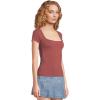 Free People Women’s Clean Lines Baby Tee(Nutmeg)