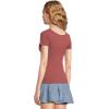 Free People Women’s Clean Lines Baby Tee(Nutmeg)