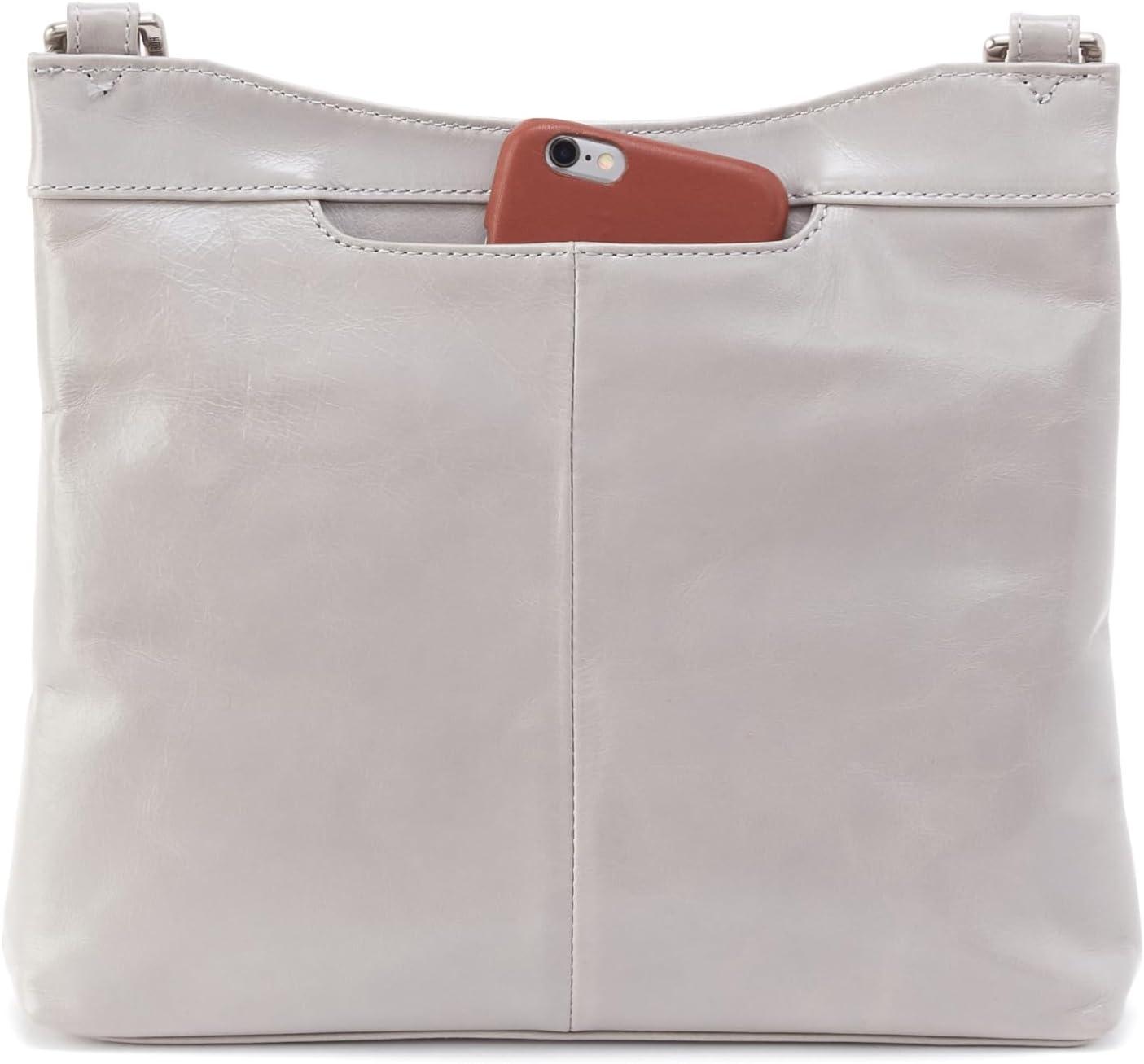 image:imageHOBO Cambel Leather Crossbody Bag for WomenLight Grey