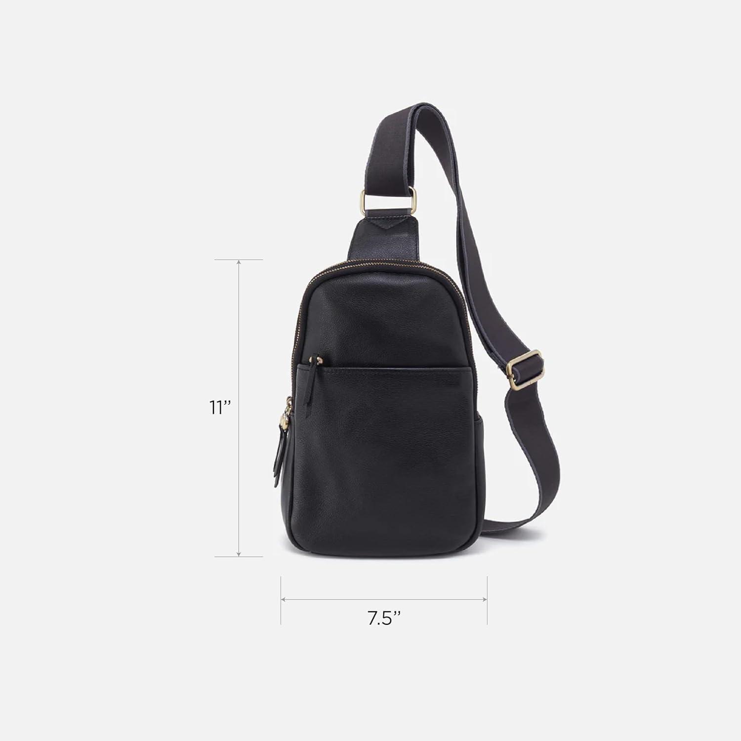 image:imageHOBO Cass Leather Sling Bag for WomenCream