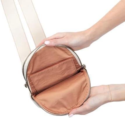 image:imageHOBO Cass Leather Sling Bag for WomenCream