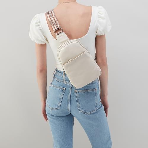 image:imageHOBO Cass Leather Sling Bag for WomenIvory
