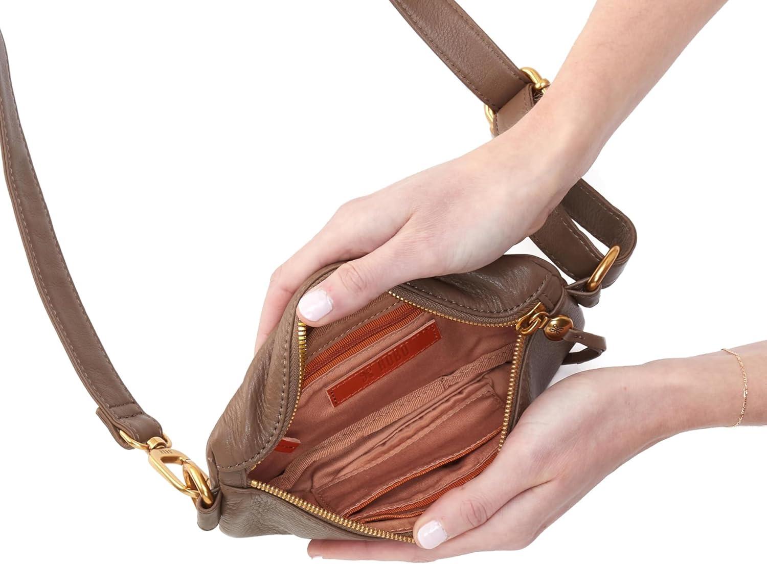 image:imageHOBO Fern Belt Bag for Women Convertible Crossbody and Shoulder BagDark Elm