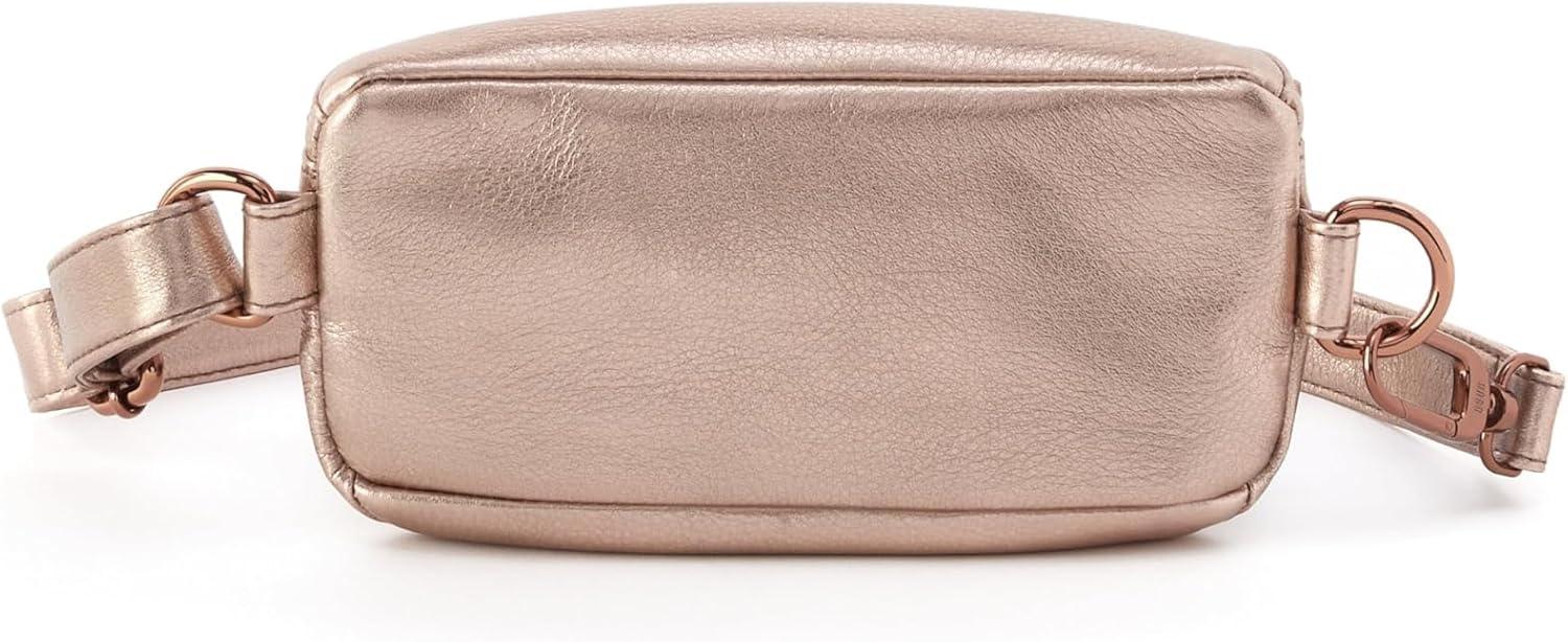 image:imageHOBO Fern Belt Bag for Women Convertible Crossbody and Shoulder BagPink Gold Metallic