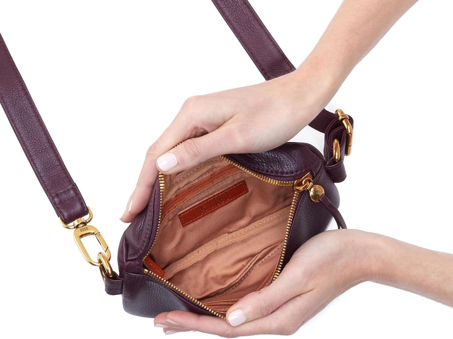 image:imageHOBO Fern Belt Bag for Women Convertible Crossbody and Shoulder BagRuby Wine